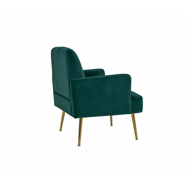 Everly Quinn Daniela Armchair with Metal Legs & Reviews Wayfair